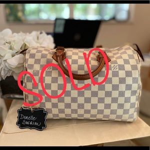 Authentic Louis Vuitton LV DA Speedy 30